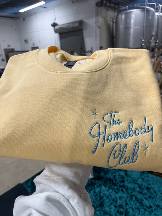 The Homebody Club Embroidered Sweatshirt