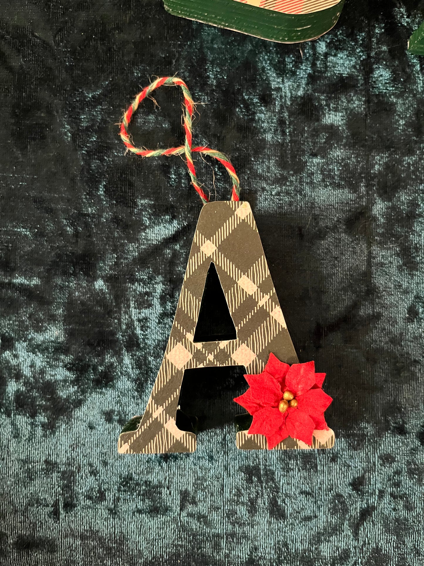 Letter A Ornament